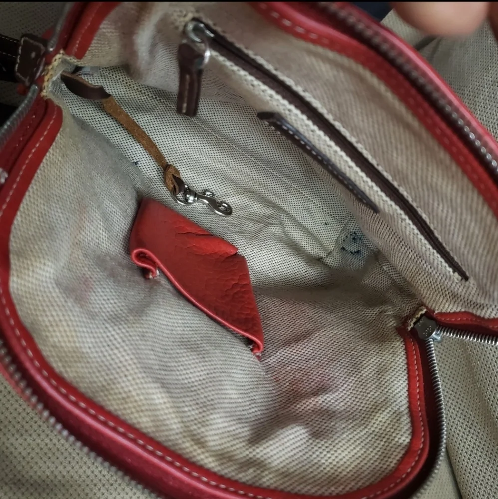Dooney & Bourke all weather leather vintage red backpack